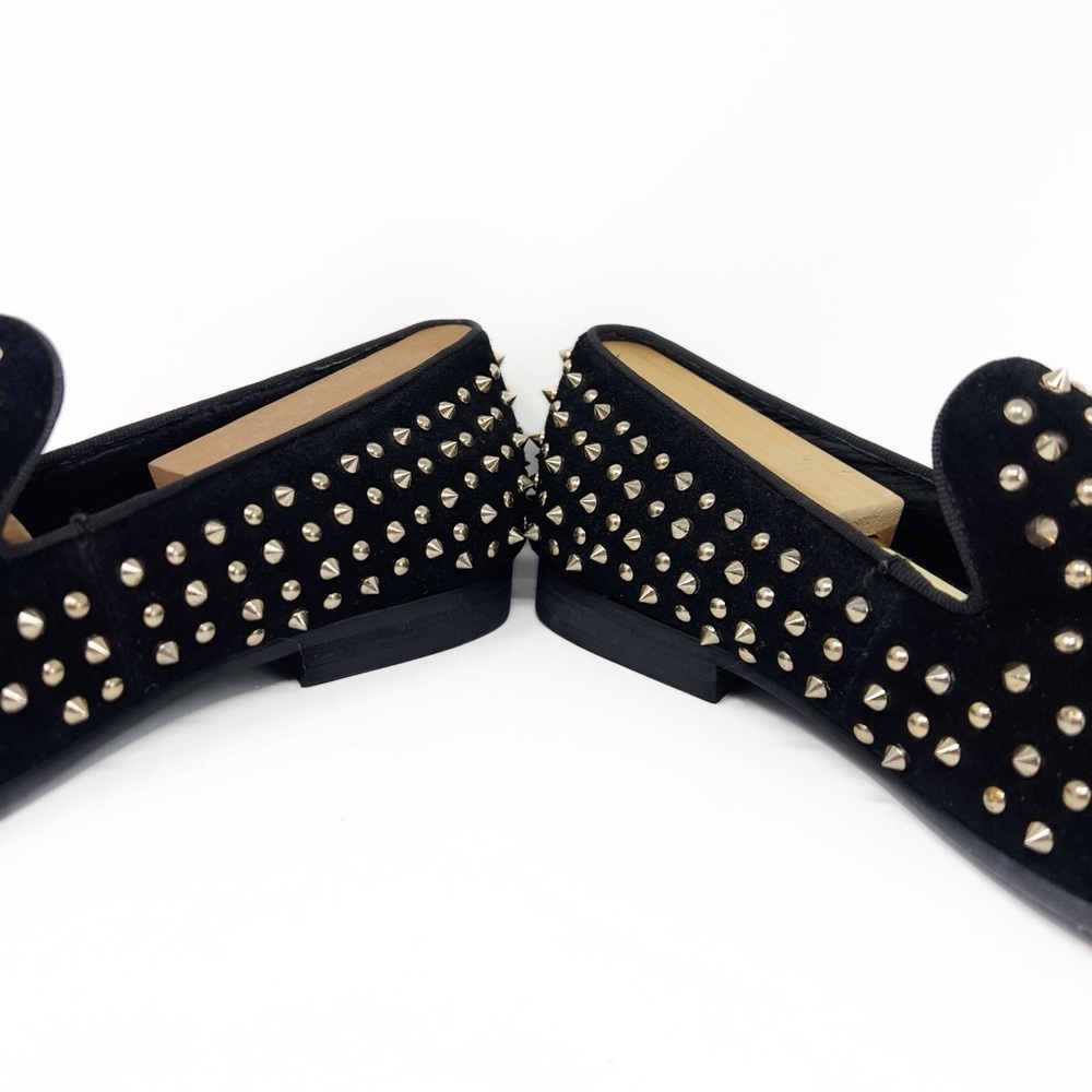 SOLD! Steve Madden Dreemz Spiked Studded Slip on Slipper Loafers - Picture 5 of 11